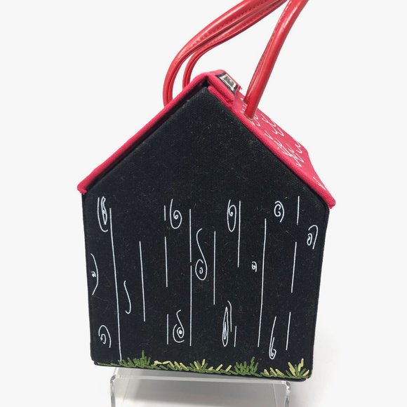 Lulu Guinness Dog House Embroidered Purse - Picture 3 of 9